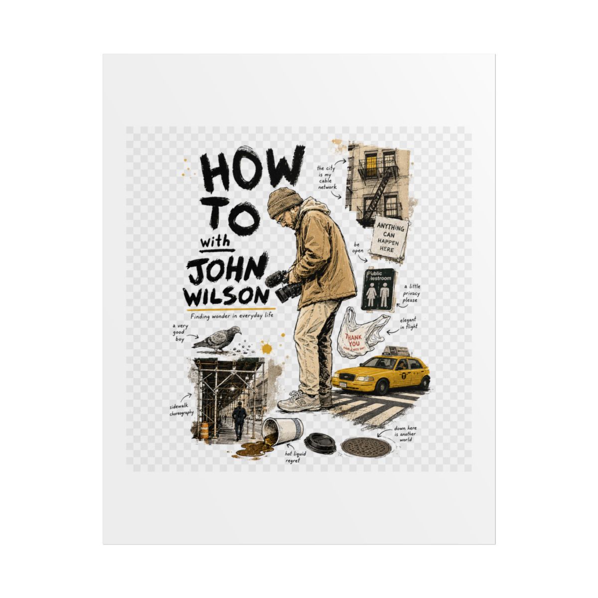 How To with John Wilson Poster - alternate angle 1, merchandise