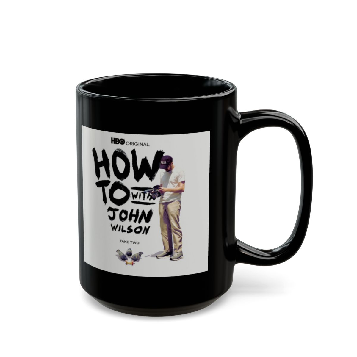How To with John Wilson Black Mug - alternate angle 5, merchandise