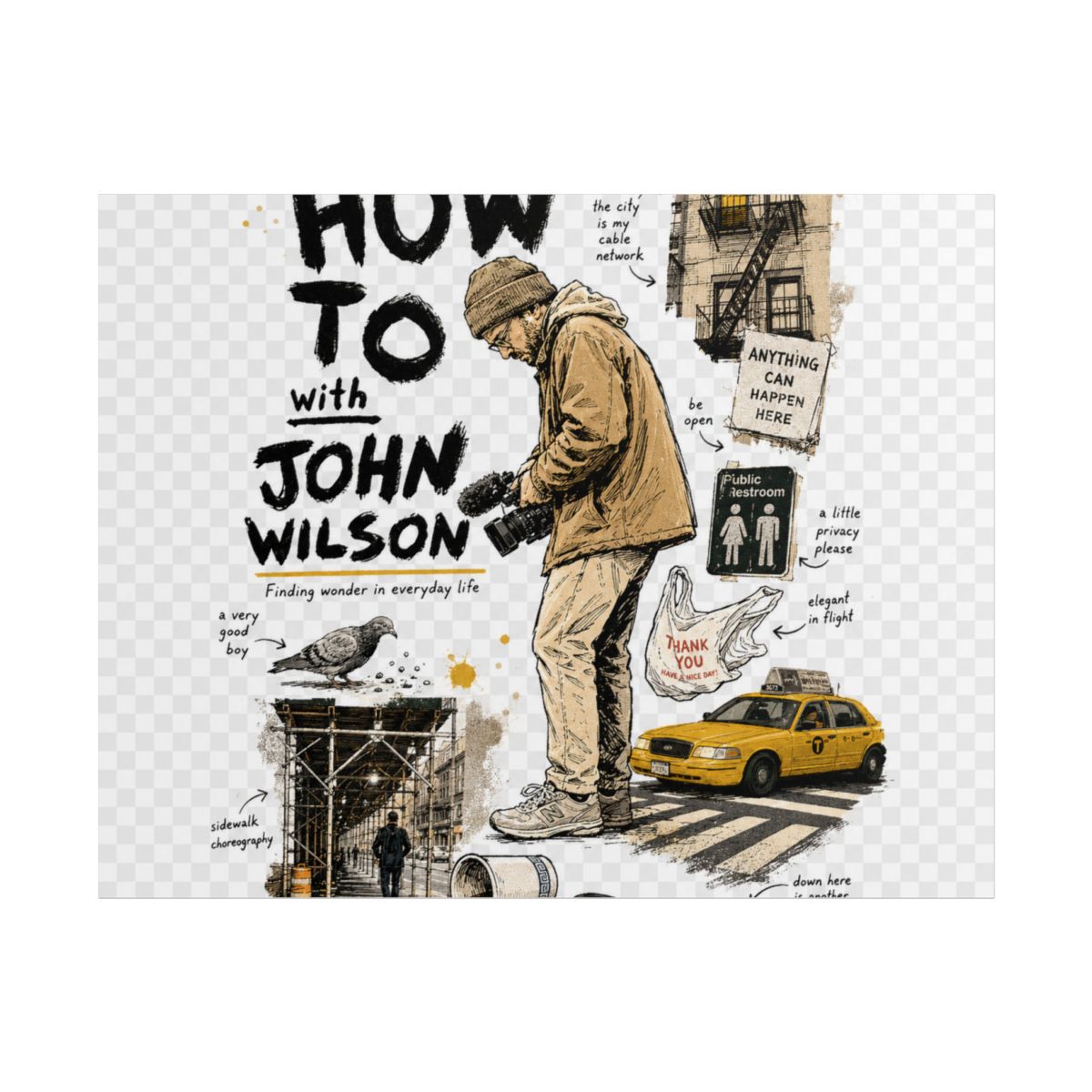 How To with John Wilson Rolled Poster