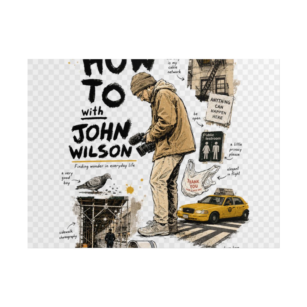 How To with John Wilson Rolled Poster - alternate angle 4, merchandise